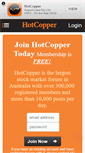 Mobile Screenshot of hotcopper.co.nz